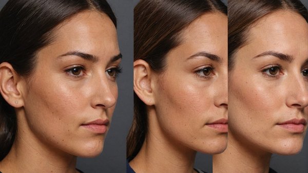 Résultats impressionnants de la rhinoplastie avant après